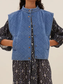 mave denim sleeveless jacket 625 denim