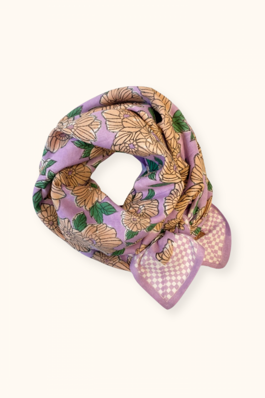 BIG FOULARD LATIKA BLOOM LAVANDE