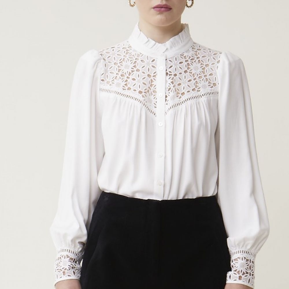 BLOUSE LADY BLANC CASSE