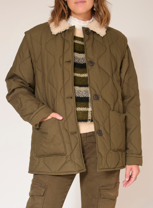 MANTEAU MILDRED KAKI