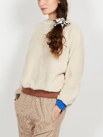 SWEAT FEMME SHERPA / BEIGE