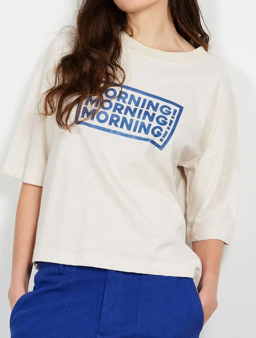 T-SHIRT FEMME MORNING / SABLE CHINE